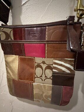 Coach (Vintage) Signature Patchwork Swingpack Crossbody